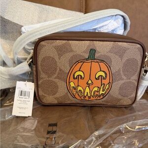 Jamie Camera Bag in Signature Canvas with Halloween Print NWT 2025